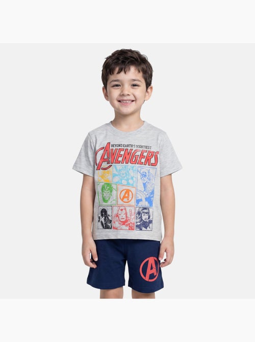 Marvel - T-shirt com estampa e calções a condizer - Kiabi Marvel - T-shirt com estampa e calções a condizer - Kiabi