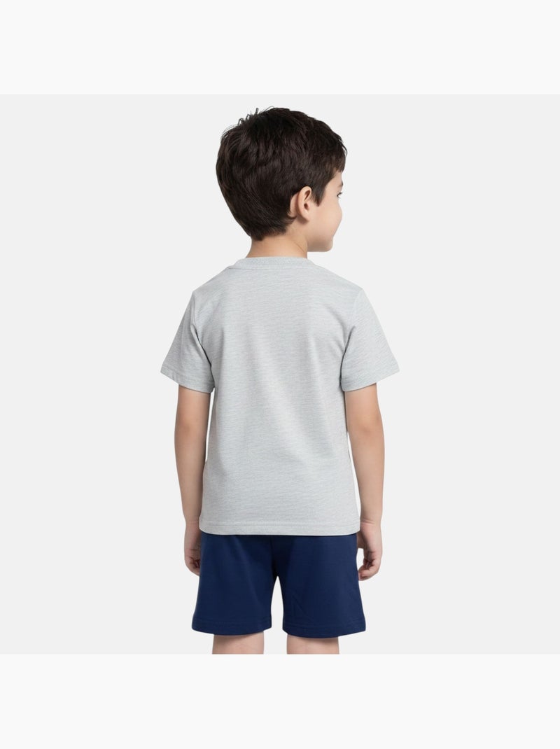 Marvel - T-shirt com estampa e calções a condizer Cinza - Kiabi