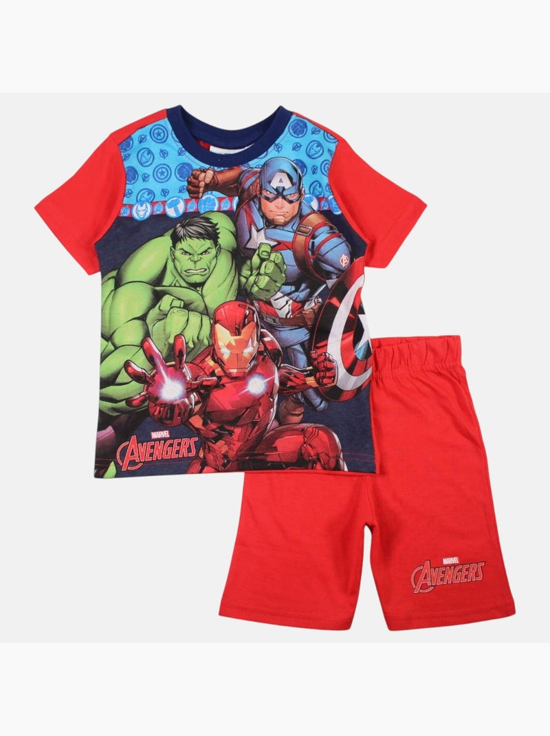 Marvel - T-shirt com estampa e calções a condizer Vermelho - Kiabi