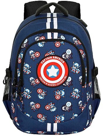 Marvel Capitão América Brave Mochila Running PLUS, Azul