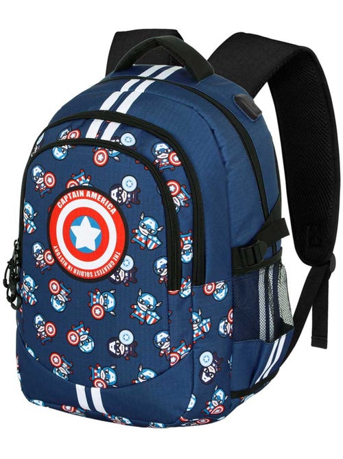 Marvel Capitão América Brave Mochila Running PLUS, Azul - Kiabi