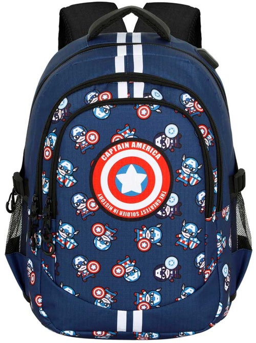 Marvel Capitão América Brave Mochila Running PLUS, Azul - Kiabi