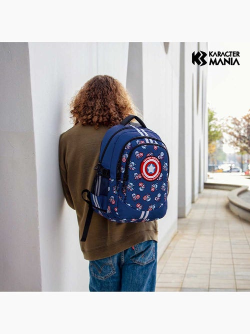 Marvel Capitão América Brave Mochila Running PLUS, Azul - Kiabi