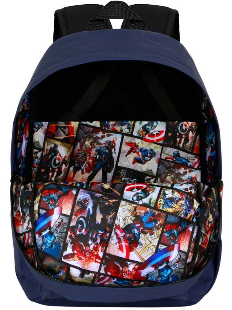 Marvel Capitão América CAP Mochila Block, Azul Azul - Kiabi