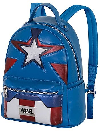 Marvel Capitão América Courage Mochila Heady, Azul