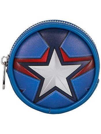Marvel capitão américa courage porta-moedas cookie, azul