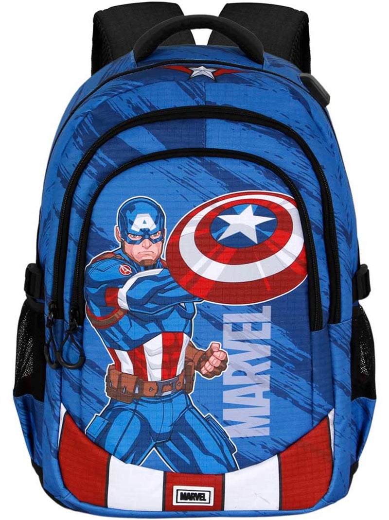 Marvel Capitão América Gears Mochila Running PLUS, Azul Azul - Kiabi