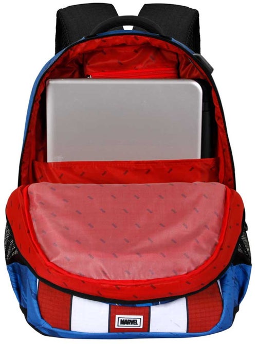 Marvel Capitão América Gears Mochila Running PLUS, Azul - Kiabi