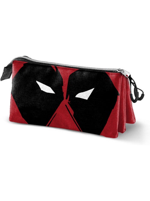 Marvel Deadpool Mask Estojo Triplo, Vermelha - Kiabi Marvel Deadpool Mask Estojo Triplo, Vermelha - Kiabi