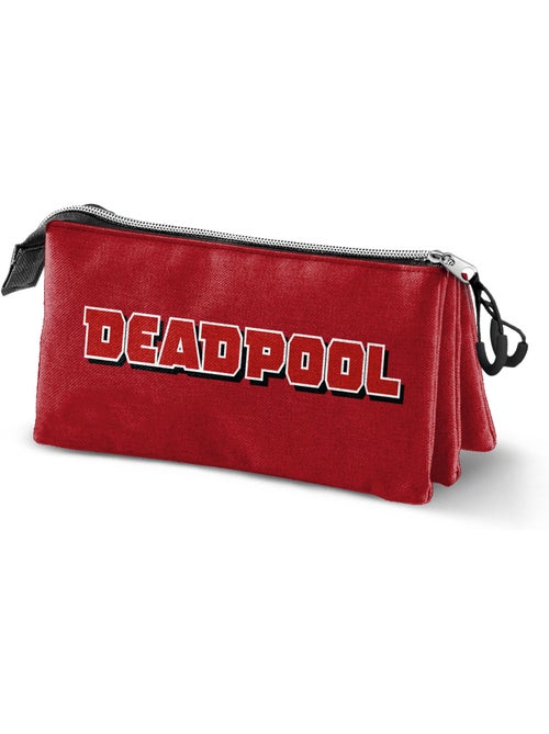 Marvel Deadpool Mask Estojo Triplo, Vermelha - Kiabi Marvel Deadpool Mask Estojo Triplo, Vermelha - Kiabi