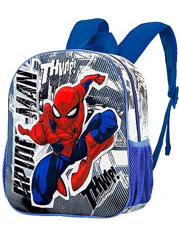 Marvel Homem-Aranha Jumping Mochila 3D Pequena, Cinza