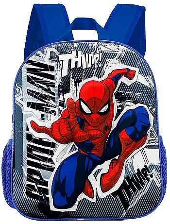 Marvel Homem-Aranha Jumping Mochila 3D Pequena, Cinza