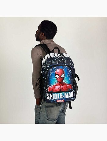 Marvel Homem-Aranha Maximum Mochila Fight FAN 2.2, Azul