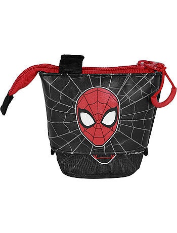 Marvel Homem-Aranha Peter Estojo Cute + 2 Canetas de Gel Apagáveis, Vermelha