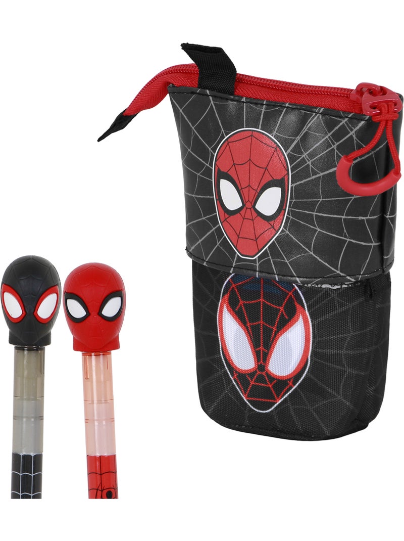 Marvel Homem-Aranha Peter Estojo Cute + 2 Canetas de Gel Apagáveis, Vermelha Vermelho - Kiabi