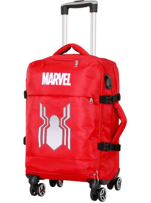 Marvel Homem-Aranha Spider Mala de Cabine 4 Rodas, Vermelha - Kiabi