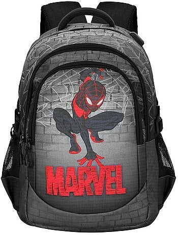 Marvel Homem-Aranha Spin Mochila Running PLUS, Cinza