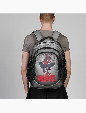 Marvel Homem-Aranha Spin Mochila Running PLUS, Cinza