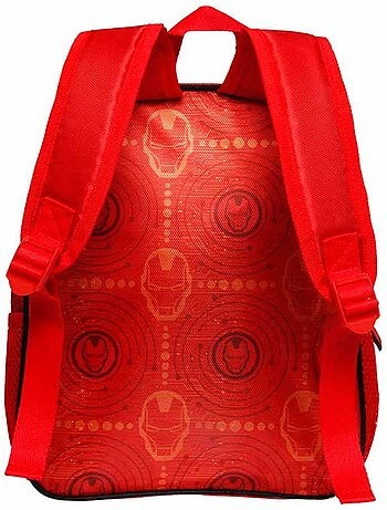 Marvel iron man stark mochila 3d pequena, multicolorido