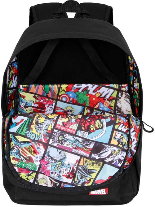 Marvel MV Mochila Block, Preta - Kiabi