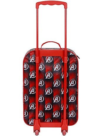 Marvel Os Vingadores Almighty Mala Trolley Soft 3D, Vermelha