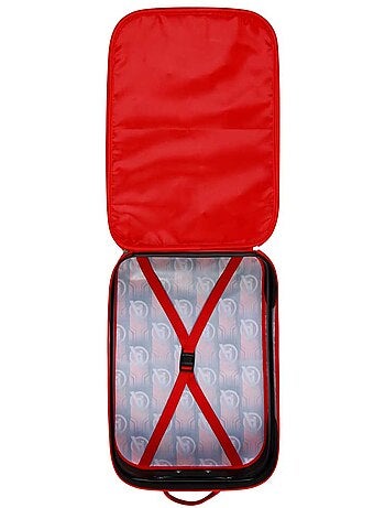 Marvel Os Vingadores Almighty Mala Trolley Soft 3D, Vermelha