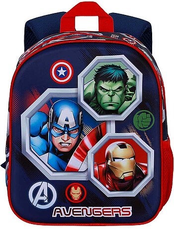 Marvel os vingadores assemble mochila 3d elite, multicolorido