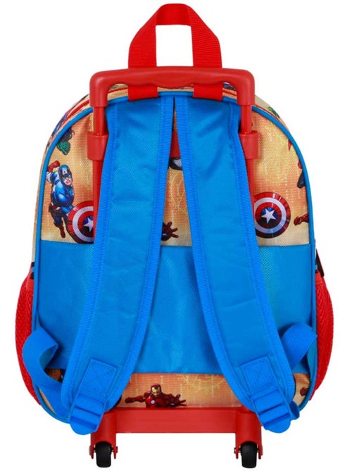 Marvel Os Vingadores Attack Mochila 3D com Rodas Pequena, Vermelha - Kiabi Marvel Os Vingadores Attack Mochila 3D com Rodas Pequena, Vermelha - Kiabi