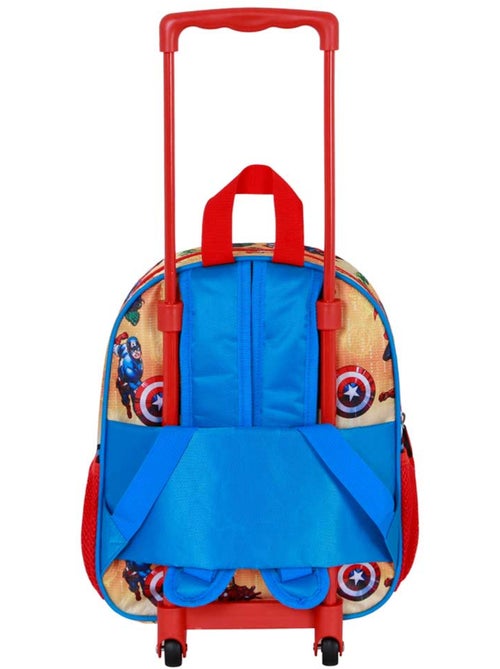 Marvel Os Vingadores Attack Mochila 3D com Rodas Pequena, Vermelha - Kiabi Marvel Os Vingadores Attack Mochila 3D com Rodas Pequena, Vermelha - Kiabi