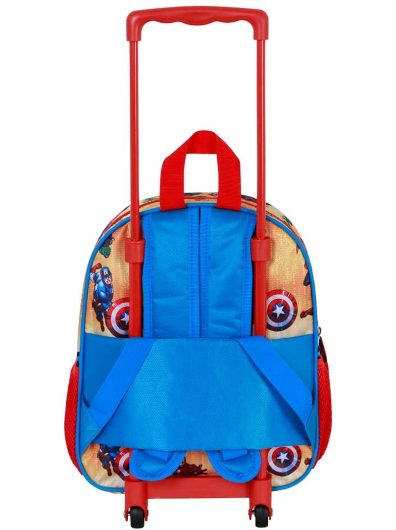 Marvel Os Vingadores Attack Mochila 3D com Rodas Pequena, Vermelha Vermelho - Kiabi