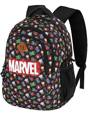 Marvel Os Vingadores Chibi Mochila Running PLUS, Preta