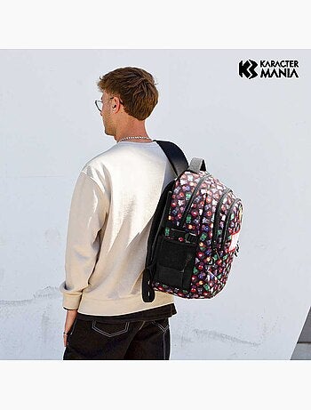 Marvel Os Vingadores Chibi Mochila Running PLUS, Preta