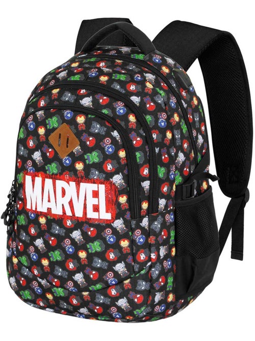 Marvel Os Vingadores Chibi Mochila Running PLUS, Preta - Kiabi