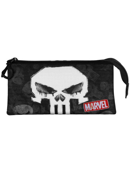 Marvel Punisher Skull Estojo Triplo, Preta - Kiabi