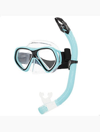 Máscara de cristal para esportes aquáticos com tubo de silicone +12 anos