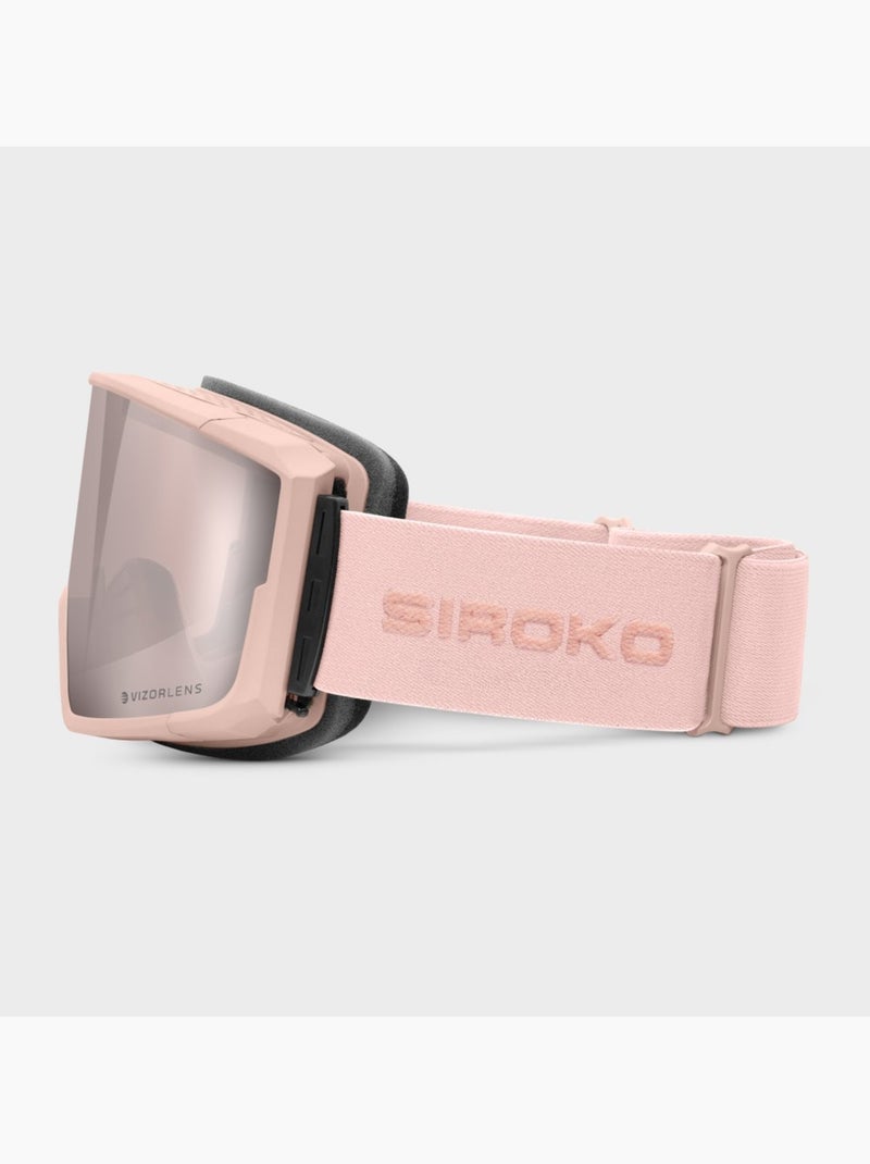 Máscara para snowboard e ski Rosa - Kiabi