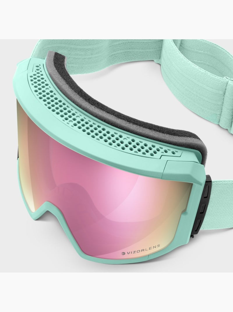 Máscara para snowboard e ski Verde - Kiabi
