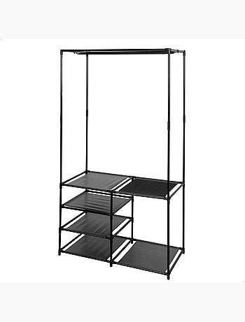 Max home armário aberto 4 prateleiras em tecido 87x45x158 cm