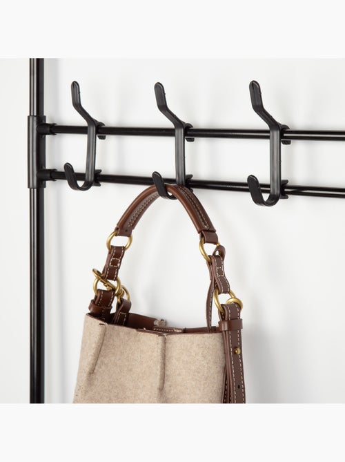 Max home cabideiro de pé  60x25x173 cm de plástico com 8 cabides e 5 prateleiras - Kiabi