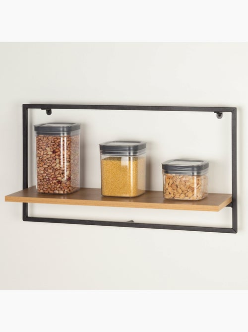 Max home estante de parede em madeira 1 prateleira 65x20x35 cm - Kiabi