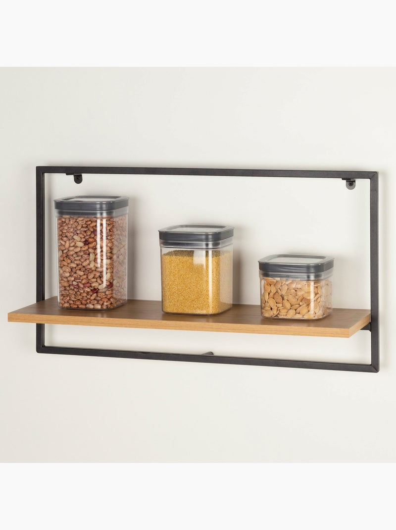 Max home estante de parede em madeira 1 prateleira 65x20x35 cm Madeira natural - Kiabi