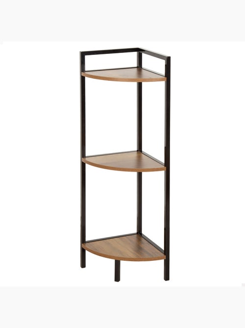 Max home estante fixa de canto em madeira 3 prateleiras 24x24x80 cm - Kiabi