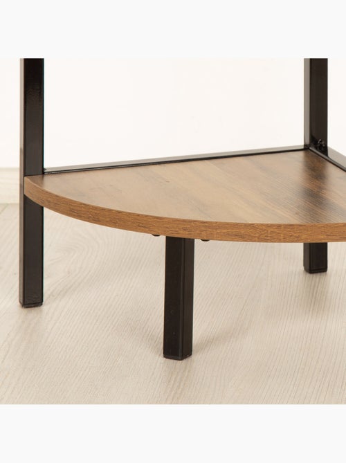 Max home estante fixa de canto em madeira 3 prateleiras 24x24x80 cm - Kiabi