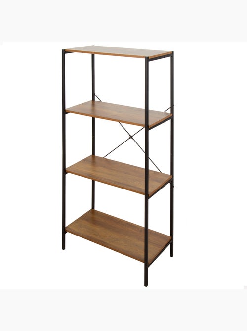 Max home estante fixa de madeira 4 prateleiras 60x30x120 cm - Kiabi