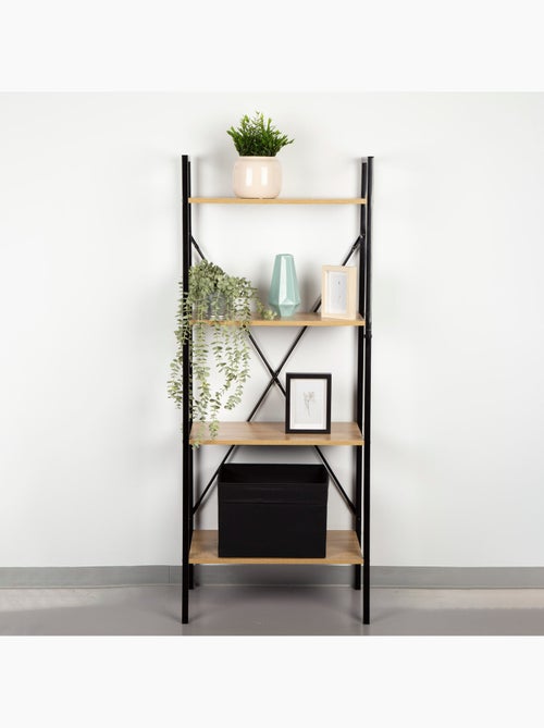 Max home estantes de madeira em escada 4 prateleiras 60x32x148 cm - Kiabi