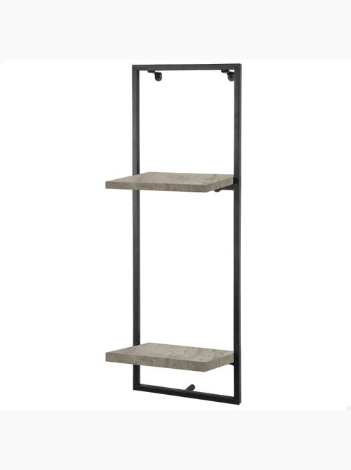 Max home estantes de parede com efeito cimento 2 prateleiras 25x20x75 cm - Kiabi