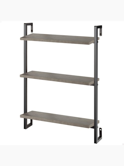 Max home estantes de parede com efeito cimento 3 prateleiras 40x12x55 cm - Kiabi