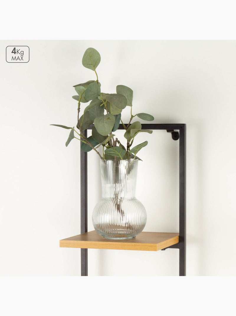 Max home estantes de parede em madeira 2 prateleiras 25x20x75 cm Madeira natural - Kiabi