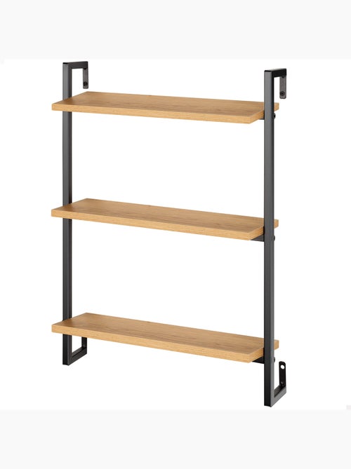 Max home estantes de parede em madeira 3 prateleiras 40x12x55 cm - Kiabi