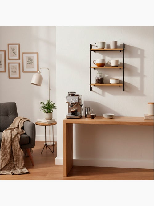Max home estantes de parede em madeira 3 prateleiras 40x12x55 cm - Kiabi